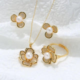 7-7.5mm Freshwater Pearl Pendant Necklace Set