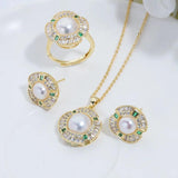 7-7.5mm 9-9.5mm Round Freshwater Pearl Necklace Set