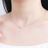 Angel Wings Pendant Necklace 925 Sterling Silver Jewelry