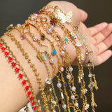 Stainless Steel Crystal Beads Chain for Jewelry Making
