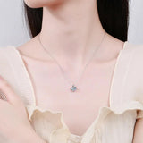 1CT 2CT 3Ct Moissanite Necklace S925 Sterling Silver Wedding Jewelry