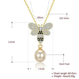 Austrian Crystal Butterfly Pendant Necklace