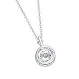 1CT Moissanite Pendant Necklace 925 Sterling Silver Sparkling Jewelry