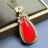 Koraba Chalcedony Pendant Necklace