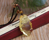 Koraba Citrine Pendant Maitreya Buddha Pendants