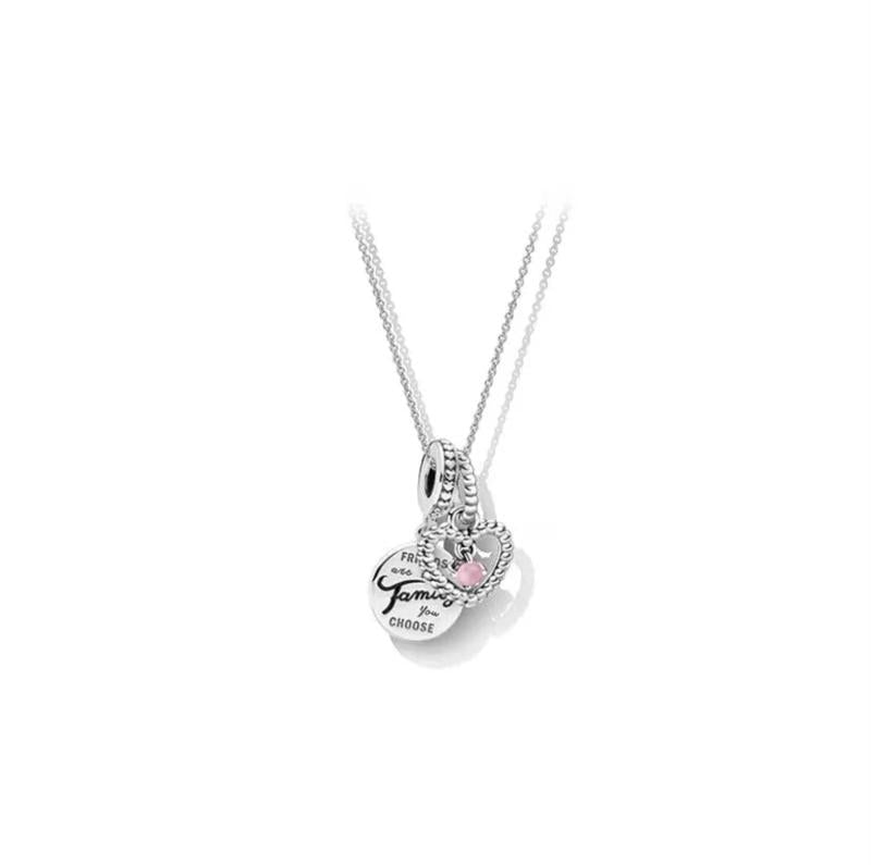 S925 December Birthstone Pendant with Cola Base Necklace