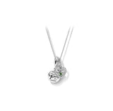 S925 December Birthstone Pendant with Cola Base Necklace