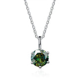 925 Silver Moissanite Necklace for Women