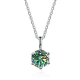 925 Silver Moissanite Necklace for Women