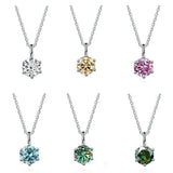 925 Silver Moissanite Necklace for Women