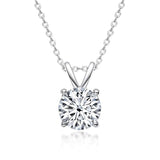 1ct Real Moissanite Pendant Necklace 925 Sterling Silver Pass Diamond Test