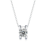 Moissanite Ox Head Pendant Necklaces S925 Sterling Silver Jewelry