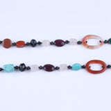 Natural Gemstone Beads Necklace - Handmade Jewelry