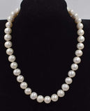 Freshwater Pearl 11-12mm Necklace 18 Inch Round Beads Natural