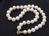 Freshwater Pearl 11-12mm Necklace 18 Inch Round Beads Natural