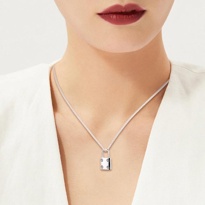 925 Silver Lock Your Promise Necklace