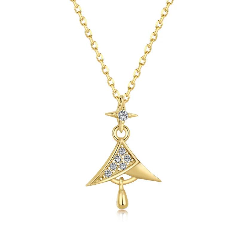 925 Silver Star Tree Necklace Women's Clavicle Chain High Jewelry
