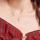 925 Silver Star Tree Necklace Women's Clavicle Chain High Jewelry