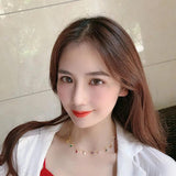 925 Sterling Silver Rainbow Necklace for Women