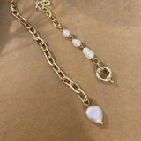 Baroque Pearl Necklace Freshwater Coin Pearls