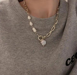Baroque Pearl Necklace Freshwater Coin Pearls