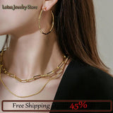 Retro Double Clavicle Chain Necklace for Women
