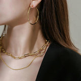 Retro Double Clavicle Chain Necklace for Women