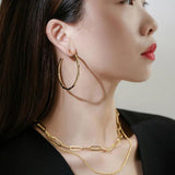 Retro Double Clavicle Chain Necklace for Women