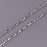 Solid s925 Silver Women's Necklace 2MM Sweater Chain