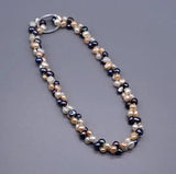 MultiColor Baroque Freshwater Pearl Long Necklace for Women