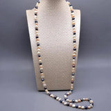 MultiColor Baroque Freshwater Pearl Long Necklace for Women