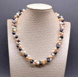 MultiColor Baroque Freshwater Pearl Long Necklace for Women