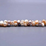 Pink Lavender Baroque Freshwater Pearl Long Necklace