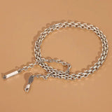 925 Sterling Silver Long Letter Clavicle Necklace