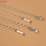 925 Sterling Silver Long Letter Clavicle Necklace