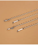 925 Sterling Silver Long Letter Clavicle Necklace
