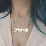 925 Silver Personalized Name Necklace Couple Letter Pendant Necklace