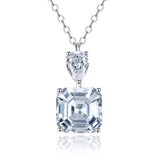 18K Sapphire Gemstone Necklace 925 Silver Jewelry