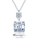 18K Sapphire Gemstone Necklace 925 Silver Jewelry