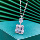 18K Sapphire Gemstone Necklace 925 Silver Jewelry