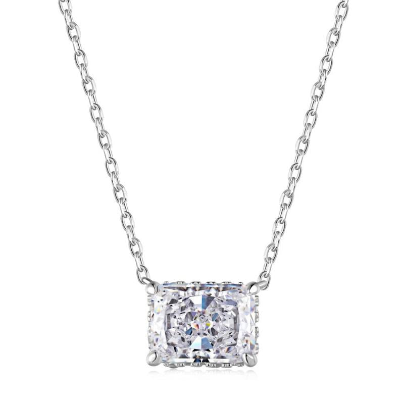 925 Silver Sapphire Necklace for Women