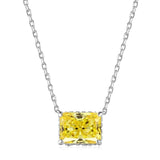925 Silver Sapphire Necklace for Women