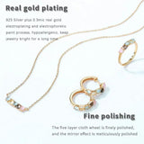 Smoky Quartz Crystal Zircon Sterling Silver Necklace