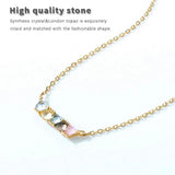Smoky Quartz Crystal Zircon Sterling Silver Necklace