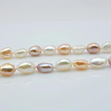 Baroque Pearl Necklace Pink Purple Wedding Jewelry Women