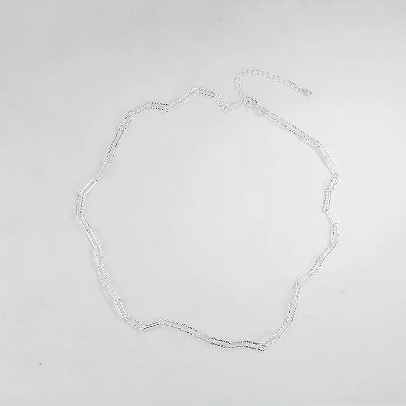 Fairy Sparkling Necklace S925 Sterling Silver Cold Wind Clavicle Chain