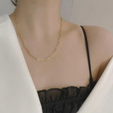 Fairy Sparkling Necklace S925 Sterling Silver Cold Wind Clavicle Chain