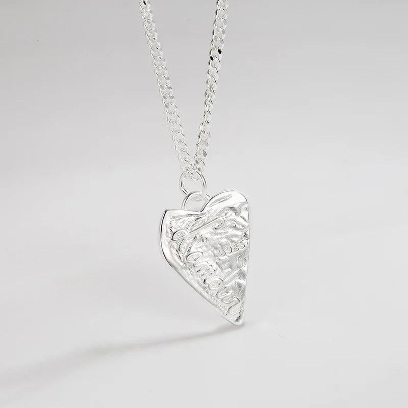 S925 Sterling Silver Love Necklace for Women