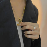 S925 Sterling Silver Love Necklace for Women
