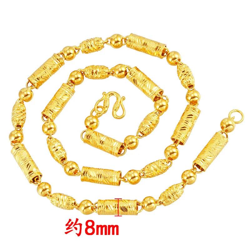 European Fine Man 24KT Chain Necklace